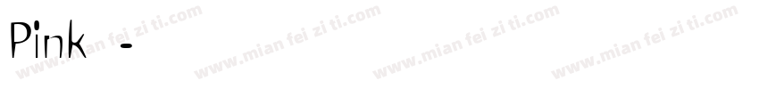 Pink字体字体转换