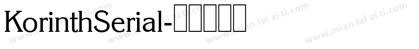 KorinthSerial字体转换