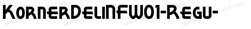KornerDeliNFW01-Regu字体转换