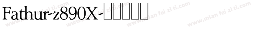 Fathur-z890X字体转换