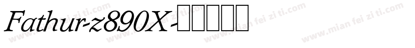 Fathur-z890X字体转换
