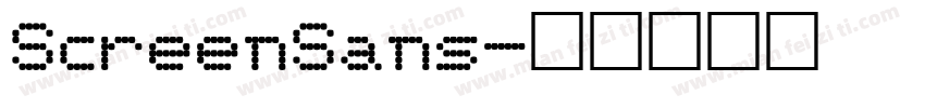 ScreenSans字体转换