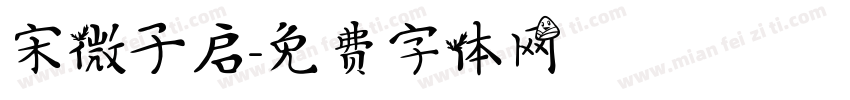 宋微子启字体转换
