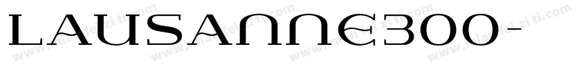 Lausanne300字体转换