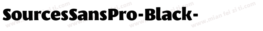 SourcesSansPro-Black字体转换