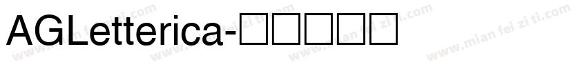 AGLetterica字体转换