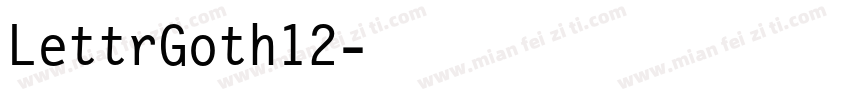 LettrGoth12字体转换