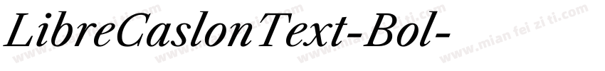 LibreCaslonText-Bol字体转换