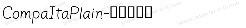 CompaItaPlain字体转换