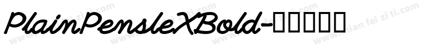 PlainPensleXBold字体转换