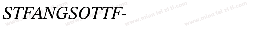 STFANGSOTTF字体转换