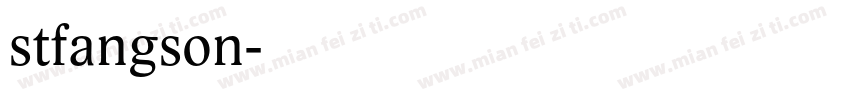 stfangson字体转换