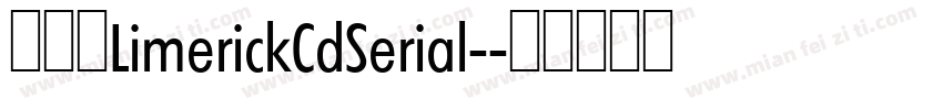 妙笔素LimerickCdSerial-字体转换