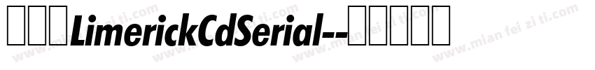 妙笔素LimerickCdSerial-字体转换