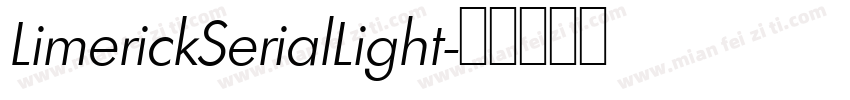LimerickSerialLight字体转换