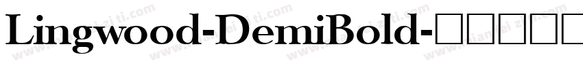 Lingwood-DemiBold字体转换