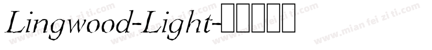 Lingwood-Light字体转换