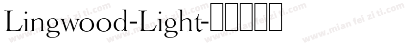 Lingwood-Light字体转换