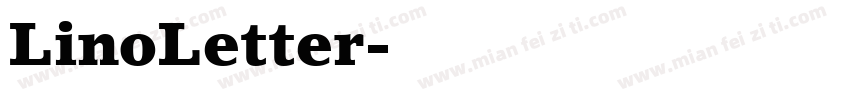 LinoLetter字体转换