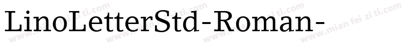LinoLetterStd-Roman字体转换