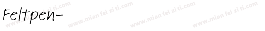 Feltpen字体转换