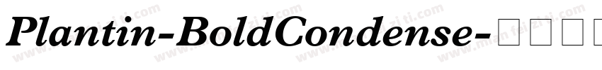 Plantin-BoldCondense字体转换