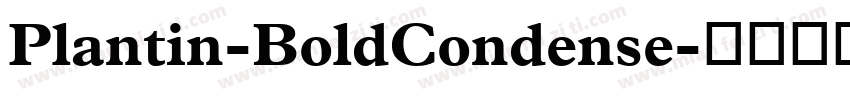 Plantin-BoldCondense字体转换