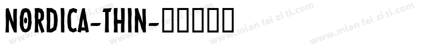 Nordica-Thin字体转换