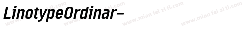 LinotypeOrdinar字体转换