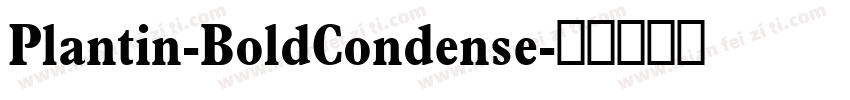 Plantin-BoldCondense字体转换
