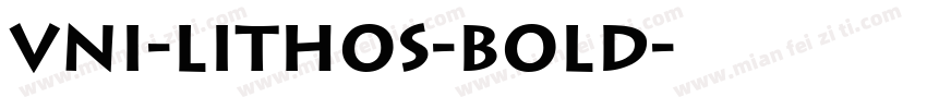 VNI-Lithos-Bold字体转换