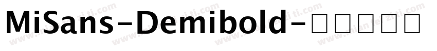 MiSans-Demibold字体转换