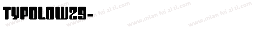 TypoldW29字体转换