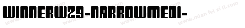 WinnerW29-NarrowMedi字体转换