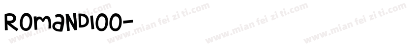 RomanD100字体转换