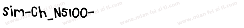 sim-ch_n5100字体转换