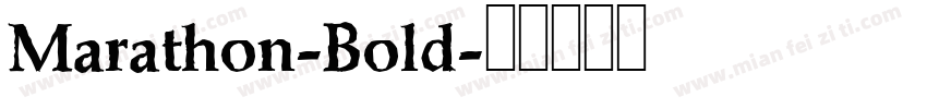 Marathon-Bold字体转换