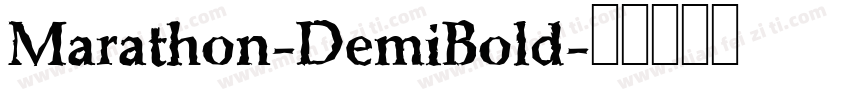 Marathon-DemiBold字体转换