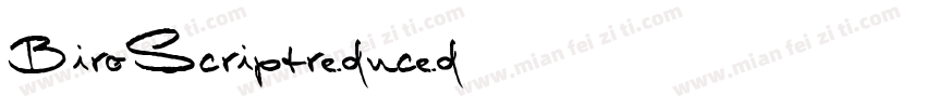 BiroScriptreduced字体转换
