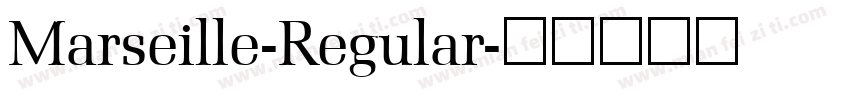 Marseille-Regular字体转换