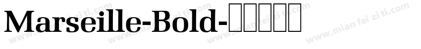 Marseille-Bold字体转换