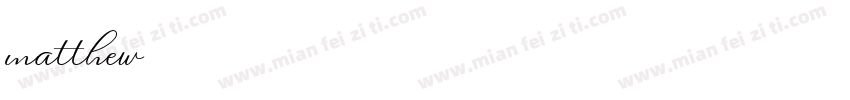 matthew字体转换