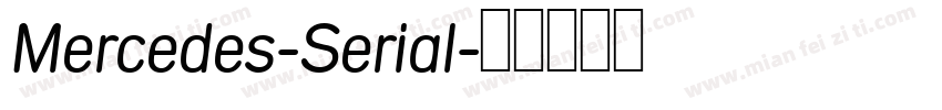 Mercedes-Serial字体转换