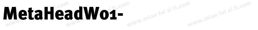 MetaHeadW01字体转换