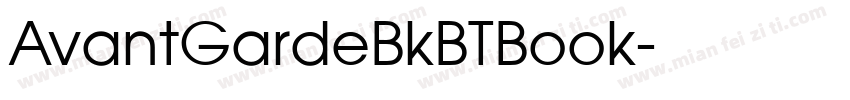 AvantGardeBkBTBook字体转换