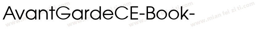AvantGardeCE-Book字体转换