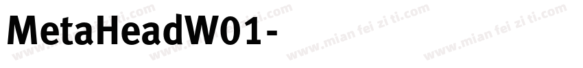 MetaHeadW01字体转换