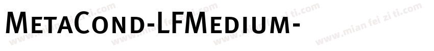 MetaCond-LFMedium字体转换