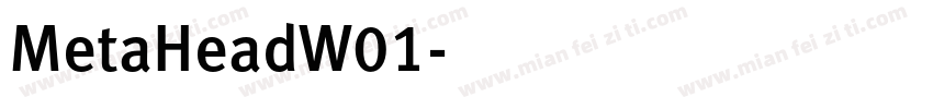 MetaHeadW01字体转换