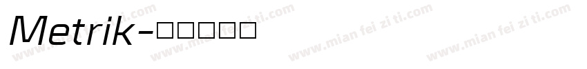 Metrik字体转换
